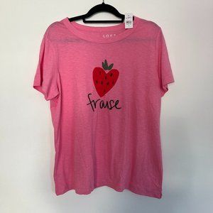 LOFT "Fraise" Tee - Size XL